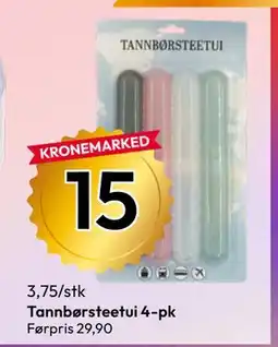 Gigaboks Tannbørsteetui 4-pk tilbud
