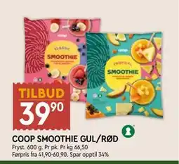 Coop Mega COOP SMOOTHIE GUL/RØD tilbud