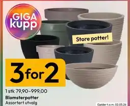 Gigaboks Blomsterpotter tilbud