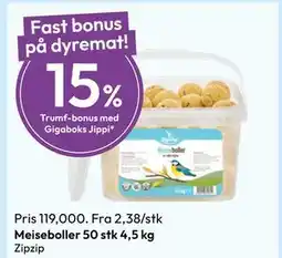 Gigaboks Meiseboller 50 stk 4,5 kg tilbud