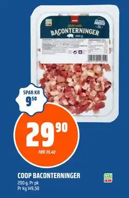 Coop Obs COOP BACONTERNINGER tilbud