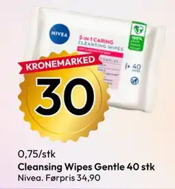 Gigaboks Cleansing Wipes Gentle 40 stk tilbud
