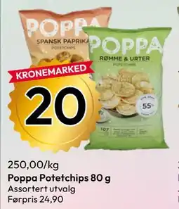 Gigaboks Poppa Potetchips tilbud