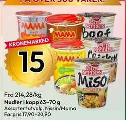 Gigaboks Nudler i kopp 63–70 g tilbud
