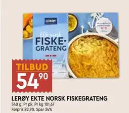 Coop Mega LERØY EKTE NORSK FISKEGRATENG tilbud