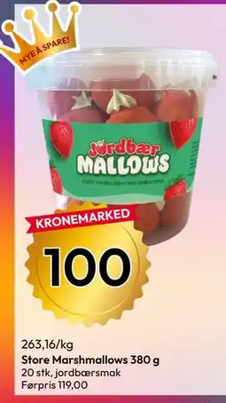 Gigaboks Store Marshmallows 380 g tilbud