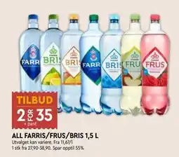 Coop Mega ALL FARRIS/FRUS/BRIS 1,5 L tilbud