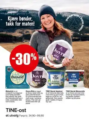 Spar TINE-ost tilbud