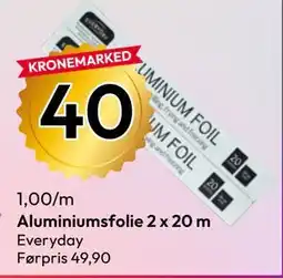 Gigaboks Aluminiumsfolie 2 x 20 m tilbud