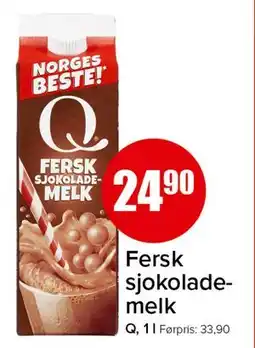 Spar Fersk sjokolademelk tilbud