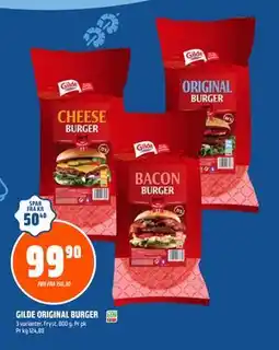 Coop Obs GILDE ORIGINAL BURGER tilbud