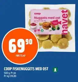 Coop Obs COOP FISKENUGGETS MED OST tilbud