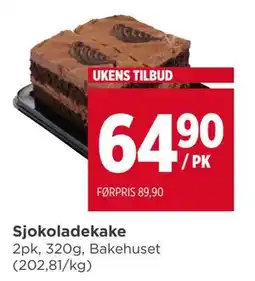 Meny Sjokoladekake tilbud