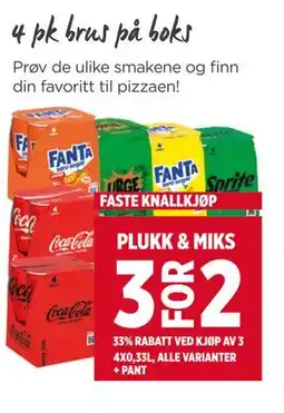Meny 4 pk brus på boks tilbud