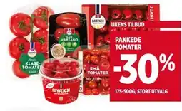 Meny PAKKEDE TOMATER tilbud