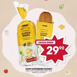 Matkroken COOP SUPERBRØD/SKÅRET tilbud