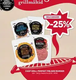 Matkroken COOP GRILL PERFEKT PØLSER/BURGER tilbud