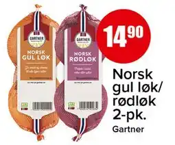 Spar Norsk gul løk/rødløk 2-pk. Gartner tilbud