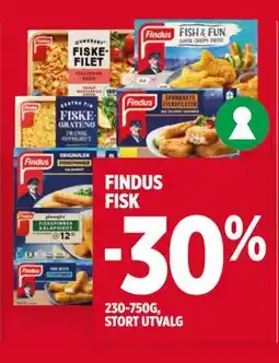 Meny FINDUS FISK tilbud