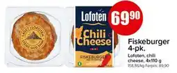 Spar Fiskeburger 4-pk tilbud