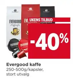Meny Evergood kaffe tilbud