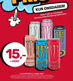Matkroken ALL MONSTER 0,5 L SINGEL BOKS tilbud