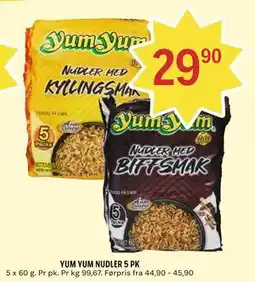 Coop Prix YUM YUM NUDLER 5 PK tilbud