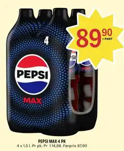 Coop Prix PEPSI MAX 4 PK tilbud
