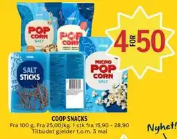 Coop Prix COOP SNACKS tilbud
