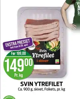 Kiwi Folkets Svin ytrefilet tilbud