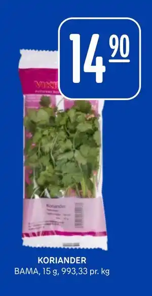 Rema 1000 KORIANDER tilbud