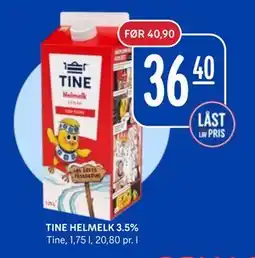 Rema 1000 TINE HELMELK 3.5% tilbud