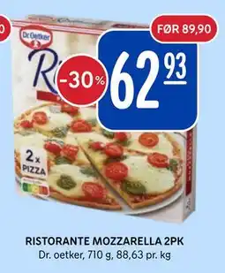 Rema 1000 RISTORANTE MOZZARELLA 2PK tilbud