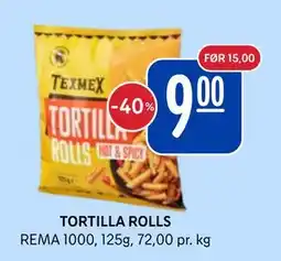 Rema 1000 TORTILLA ROLLS tilbud