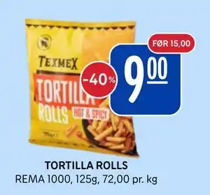 Rema 1000 TORTILLA ROLLS tilbud