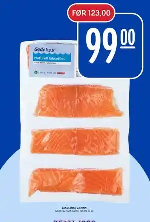 Rema 1000 LAKS LENKE U/SKINN tilbud