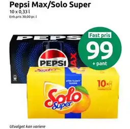 Joker Pepsi Max/Solo Super tilbud