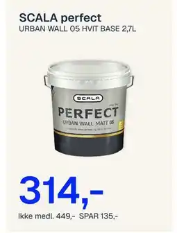 Jernia SCALA perfect URBAN WALL 05 HVIT BASE tilbud