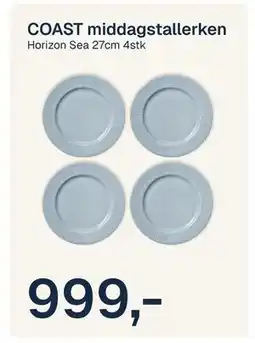 Jernia COAST middagstallerken tilbud