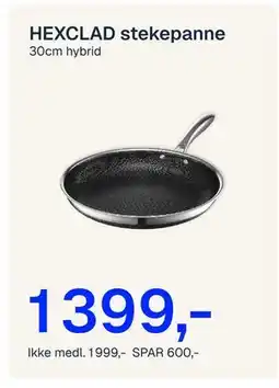 Jernia HEXCLAD stekepanne tilbud