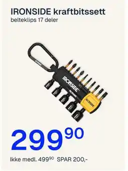 Jernia IRONSIDE kraftbitssett tilbud