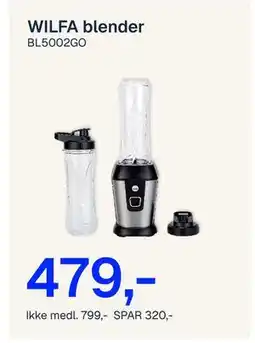 Jernia WILFA blender BL5002GO tilbud