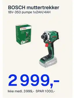 Jernia BOSCH mu ertrekker tilbud