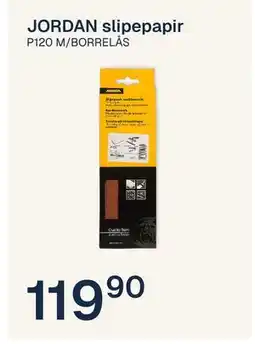 Jernia JORDAN slipepapir tilbud