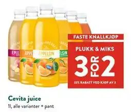 Jacobs Cevita juice tilbud