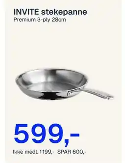 Jernia INVITE stekepanne tilbud