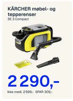 Jernia KÄRCHER møbel- og tepperenser tilbud