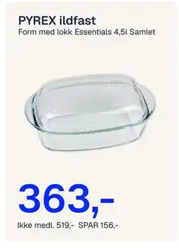 Jernia PYREX ildfast tilbud