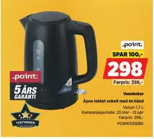 POWER Vannkoker tilbud