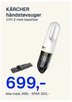 Jernia KÄRCHER håndstøvsuger tilbud